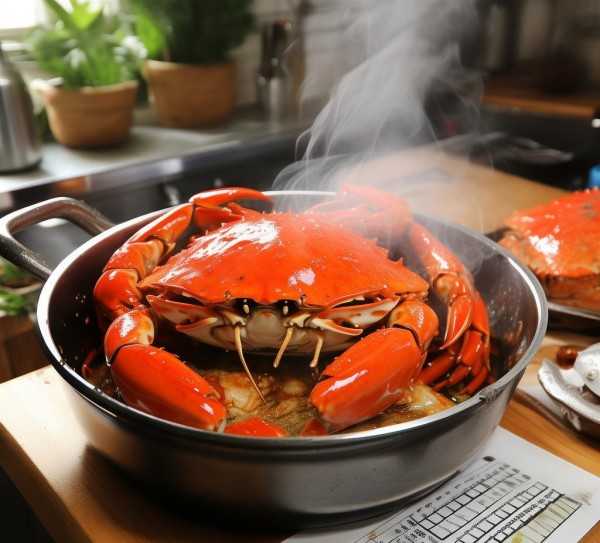 螃蟹烹饪时长与安全食用指南