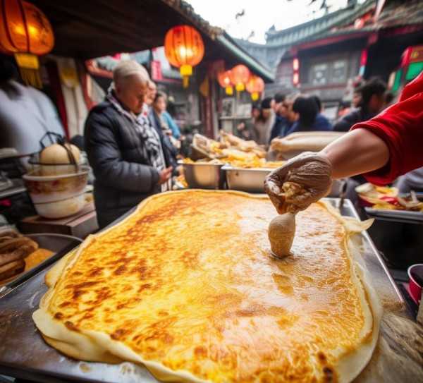 鸡蛋灌饼，追溯传统小吃的历史传承