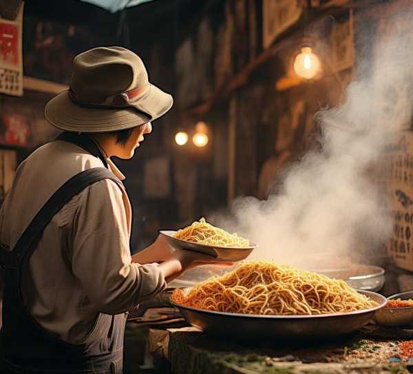 烤冷面传奇，溯源探寻独特小吃的魅力故事